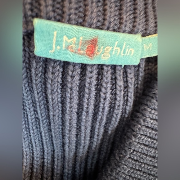 J. MCLAUGHLIN Andi Jacket Fairfax Crest Puffer Vest Design Knit Sleeves Size M - Picture 6 of 11